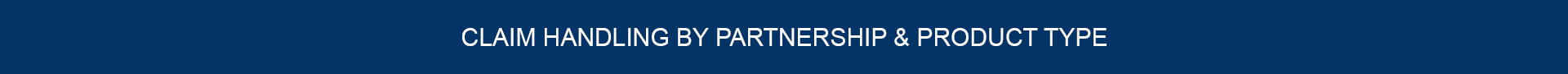 Claim handling by partnership banner