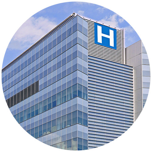 Outside view of hospital