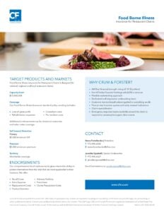 Foodborne Illness Insurance for Restaurant Chains