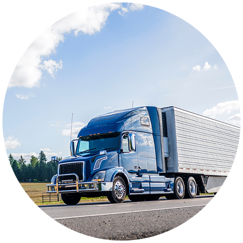 truck on road