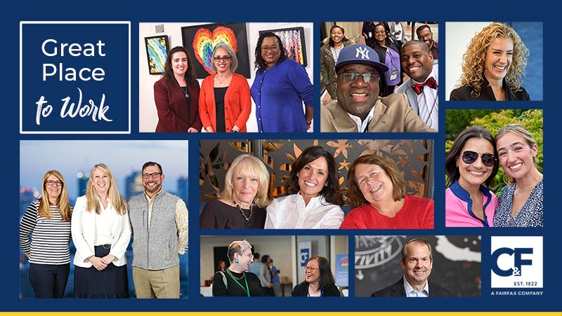 Photos of happy employees